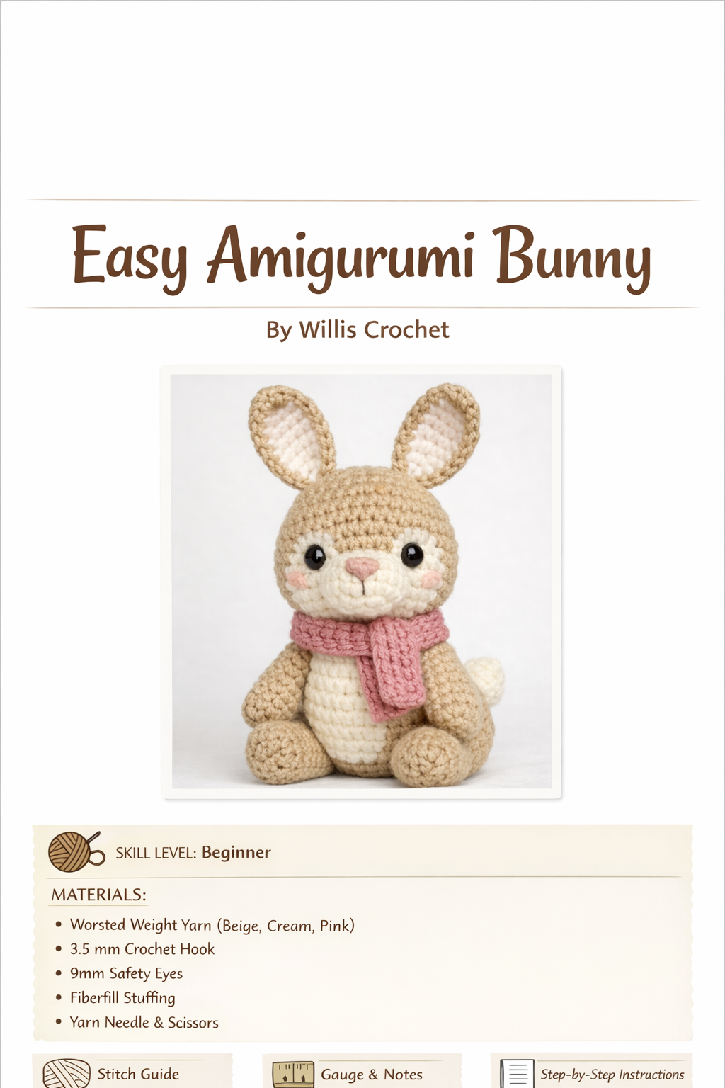 Woodland Friends Amigurumi Crochet Pattern Bundle โ 3 Patterns, Instan ...